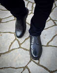 کفش مردانه هشترک چرم رنگ قهوه ای و مشکی کد 2892-1 thumb 7