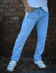 شلوار جین مردانه راسته اسلپ یخی ساده کد 2951  سایز 44تا54 thumb 2